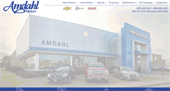 Desktop Screenshot of amdahlmotors.com